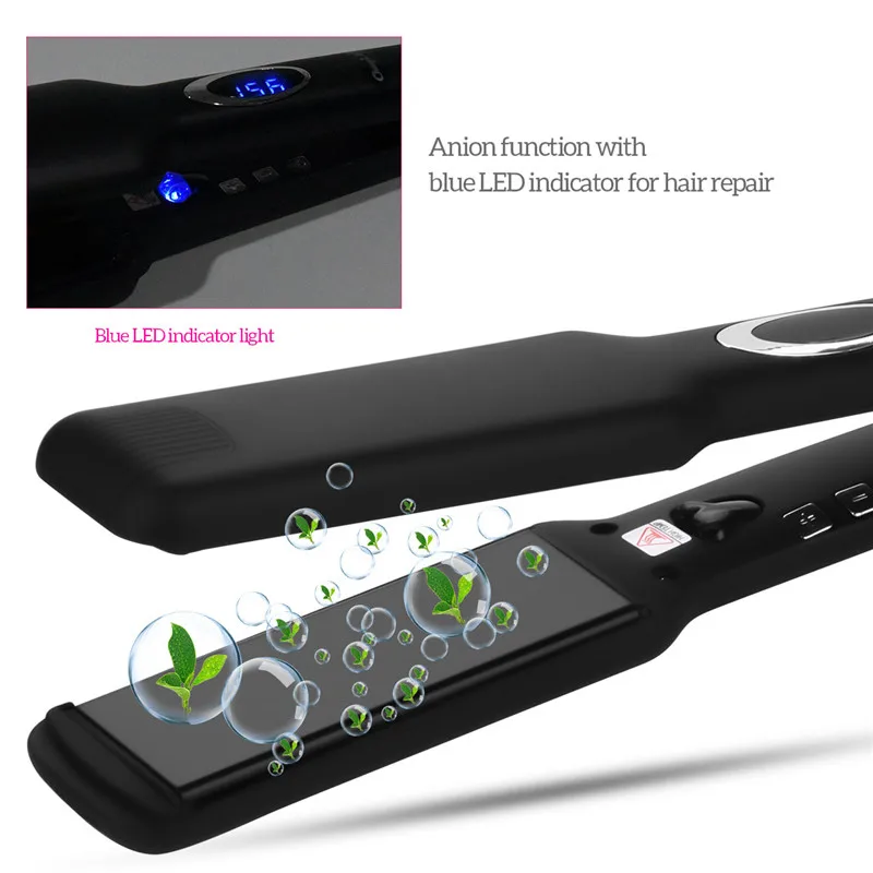 Выпрямитель для волос профессиональная Керамика Flat Iron анион 2 в 1 для волос Iron PTC быстрый нагрев с регулируемым Контроль температуры 42