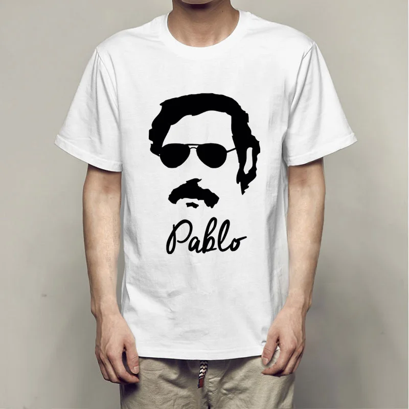 Tees Pablo Escobar T Shirt Colombian Drug Weed Mafia Scareface Luciano Money Capon T-Shirt Tee Summer Coole Tee Shirts