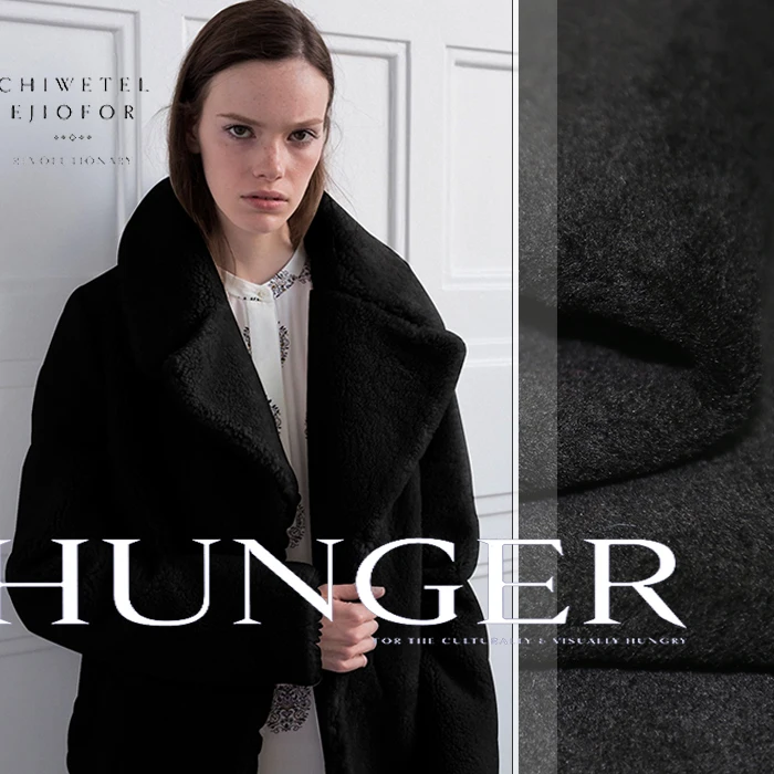 

High-end anti mink wool overcoats fabrics wool / viscose blended fabrics autumn and winter clothing wool fabric