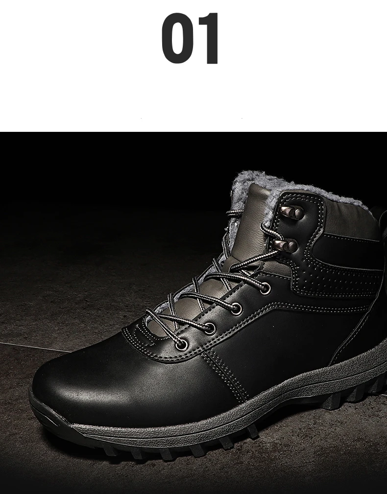 ZXWFOBEY/мужские ботинки из натуральной кожи; зимние водонепроницаемые ботинки для верховой езды; мужские уличные рабочие зимние ботинки;