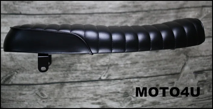 Винтажное седло MOTO4U Hump универсальное сиденье для кафе SuzuKi GS Yamah XJ Honda Black/Browen|racer
