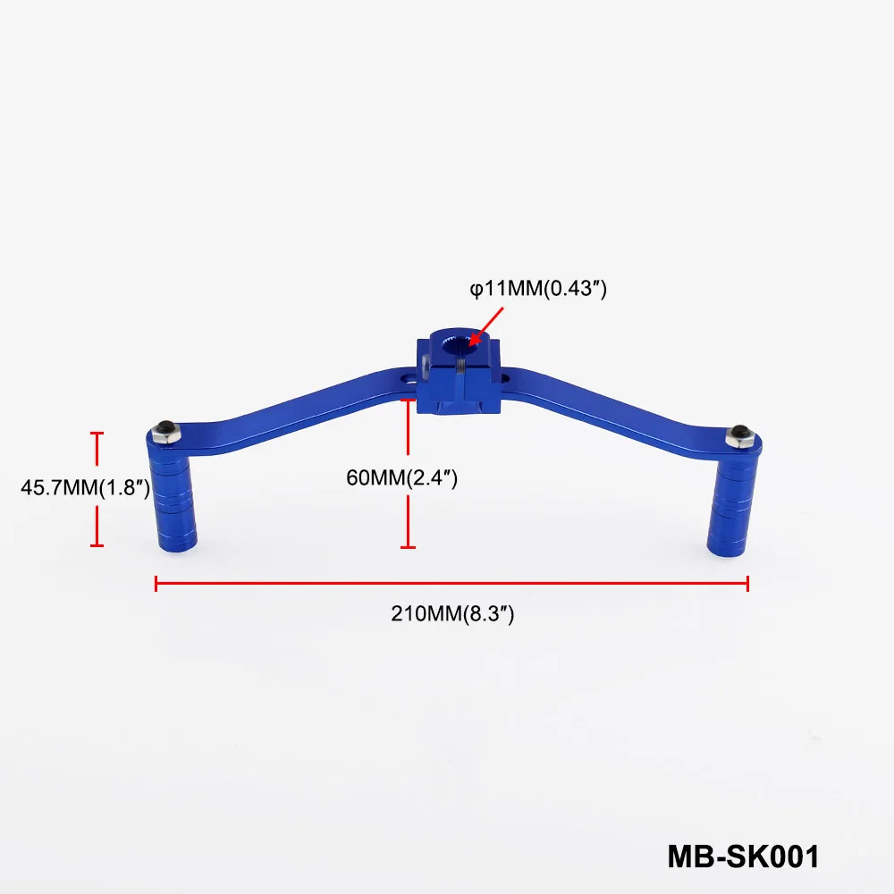 Мотоцикл рычаг переключения передач модифицированный Универсальный рычаг переключения передач Сварка всех алюминиевого сплава двойной рычаг переключения передач