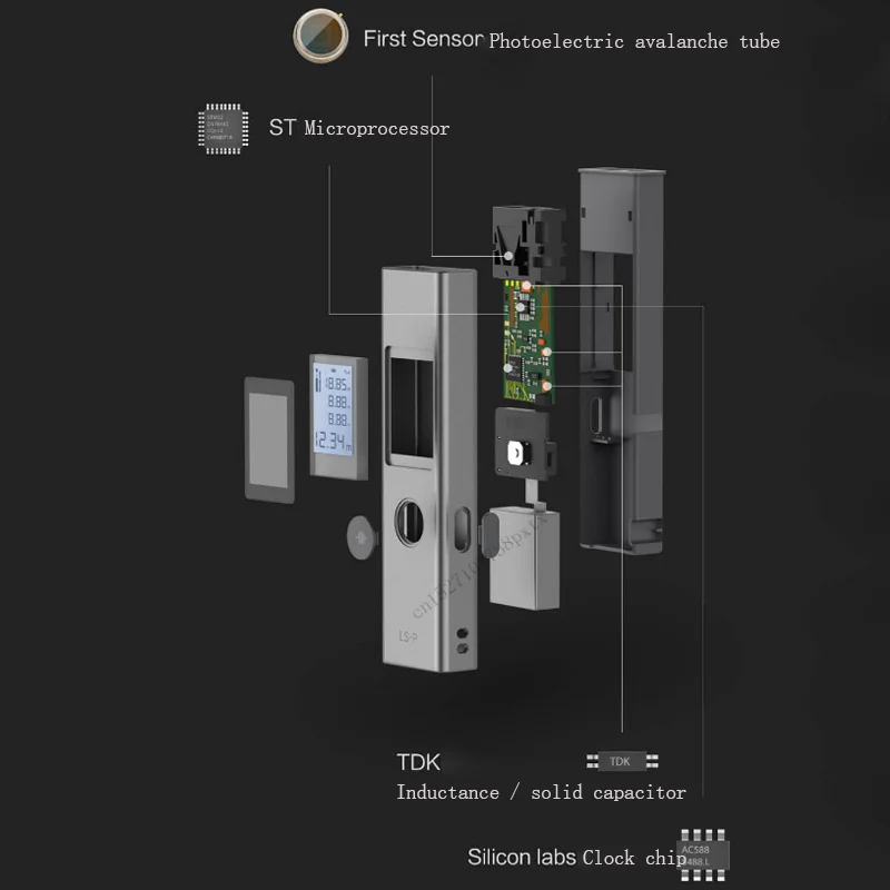 Xiaomi Mijia Tuka лазерный дальномер 40 м LS-P Портативный USB зарядное устройство высокая точность измерения лазерный дальномер для умного дома