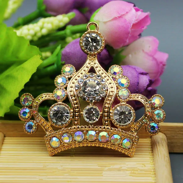 

2016New 10Pcs10 kinds of styles Imperial Crown Rhinestone Buttons Embellishment button DIY accessories