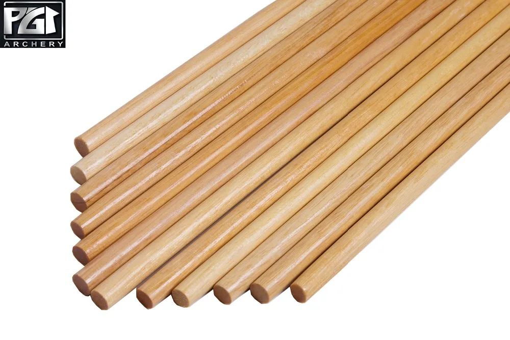 PG1ARCHERY 31'' Wooden Arrow Shafts Archery DIY Handmade Arrows Bare