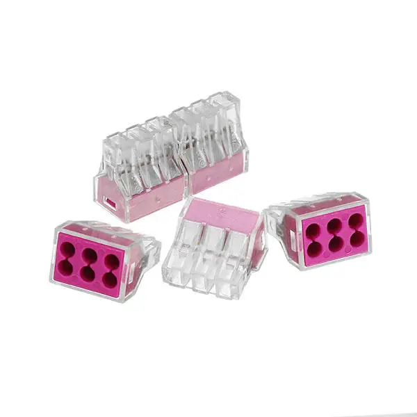 

10Pcs Multiple models Flame Retardant Fast Spring Terminal Block Electric Cable Wire Connector Free Shipping