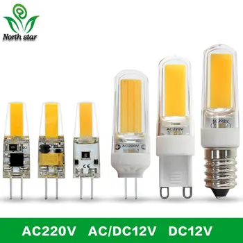 

G4 LED Lamp Mini Dimmable 12V DC/AC 3W 6W LED G4 LEDs Bulb Chandelier Light Super Bright G4 COB Silicone Bulbs Ampoule G9