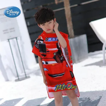 

Disney Cartoon Mc Queen Spiderman Mickey Mouse Princess Sofia Children Bath Towel Bathrobe Baby Soft Hooded Beach Towel