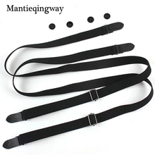 Mantieqingway модные английские подтяжки для мужчин деловые черные подтяжки женские подтяжки эластичная подвеска с 4 кнопками