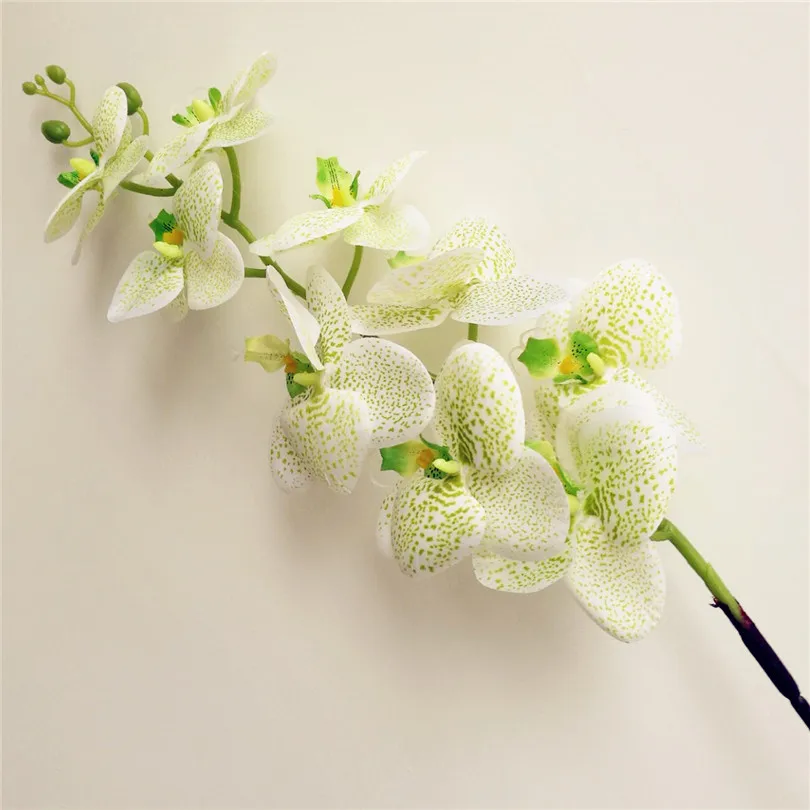 25 шт. искусственный Моль Орхидея поддельные 9 головок фаленопсис орхидеи 4 цвета 100 см длинные для свадьбы центральные декоративные цветы
