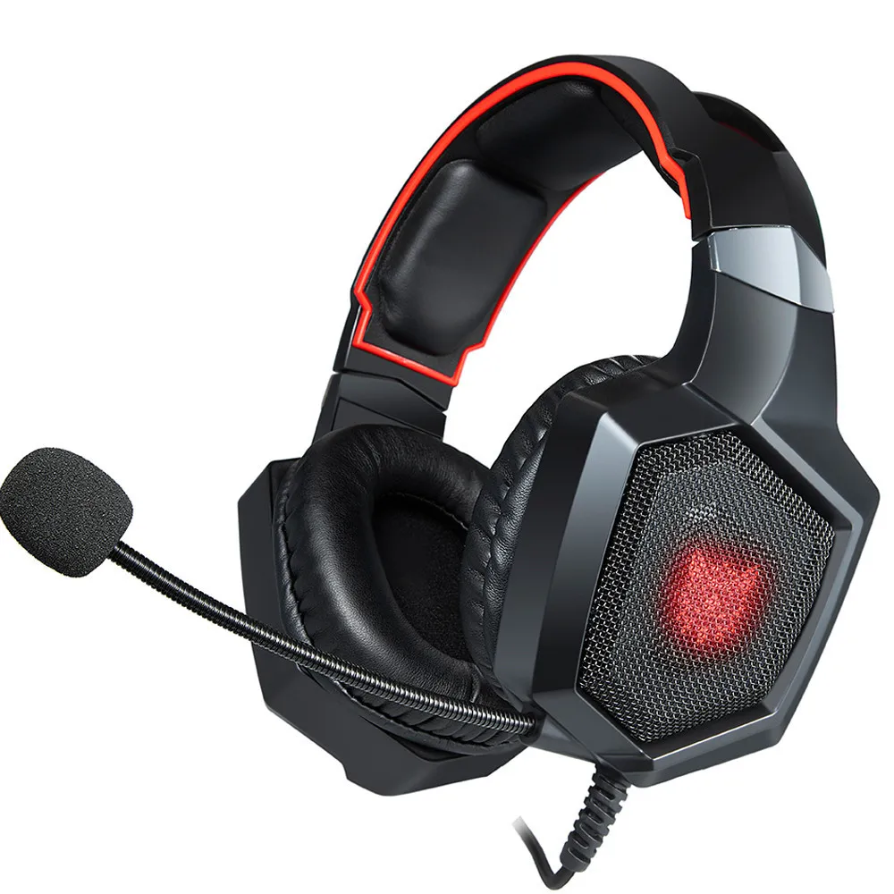 ONIKUMA K8 PS4 игровая гарнитура casque PC Gamer Стерео Игровые наушники с микрофоном светодиодный фонарь для XBox One ноутбука