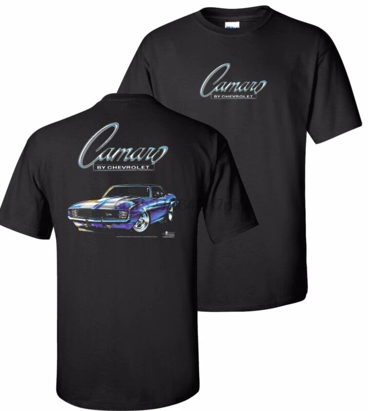 Chevrolet 1969 Camaro Mens Black T shirt |