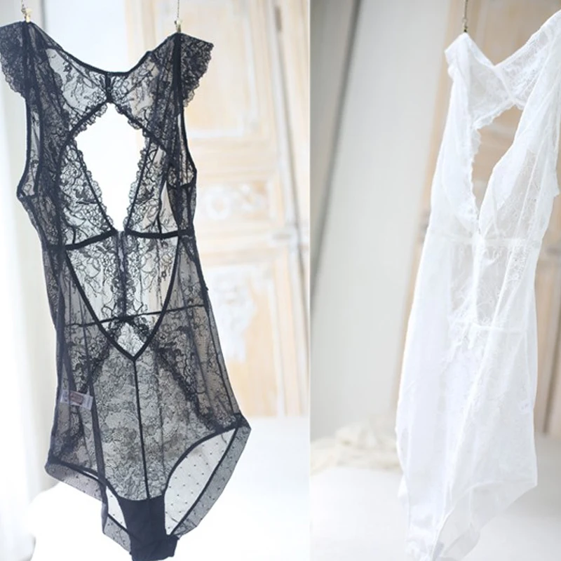Sexy Mousse Full Transparent Lace Bodysuit Women V Vest Black shapers Corset Slim Bodies Hot Shapewear Panty Shaper For Women