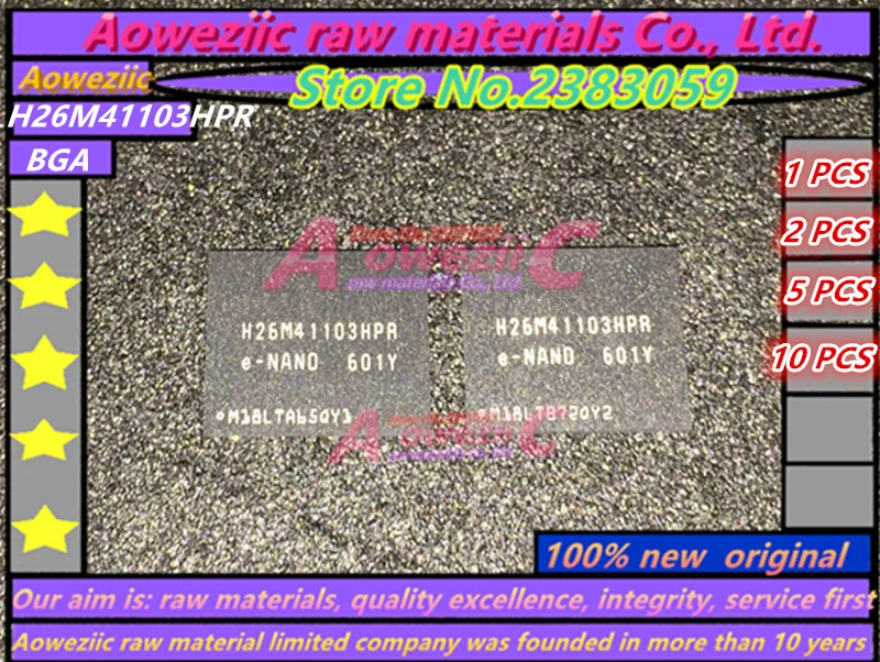 

Aoweziic (1PCS) (2PCS) (5PCS) (10PCS) 100% new original H26M41103HPR BGA Memory chip