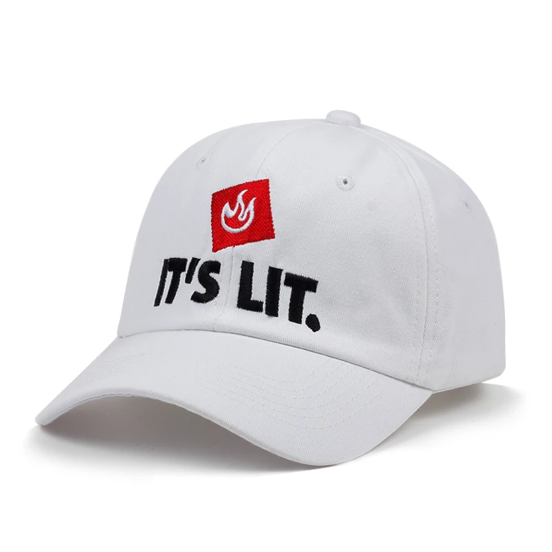 Casquette IT'S LIT Flamme - ajustable Créer Son T Shirt 6