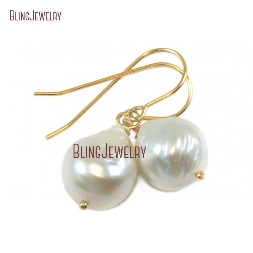 20180913-ER17774-baroque pearl earrings silver or solid gold french earwire white luster genuine freshwater drop_4