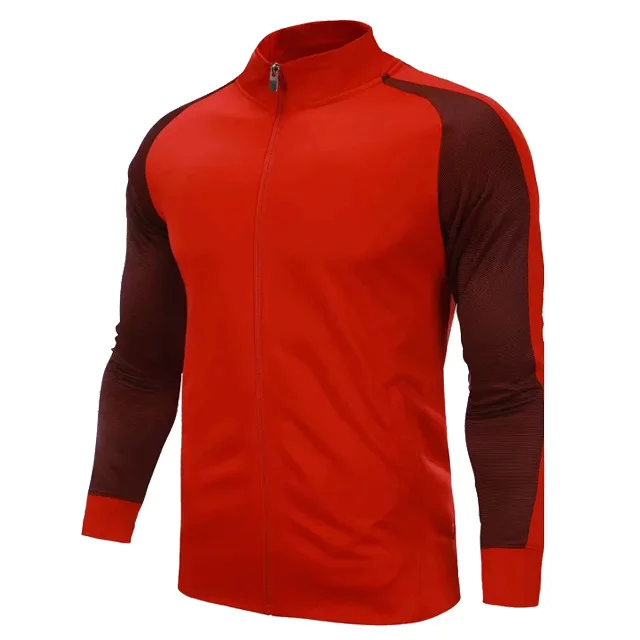 Мужские футбольные майки Футбол спортивный костюм с пуловером, survetement майки для футбольной тренировки Футболка посвященная футболу Штаны взрослых комплекты футбольной формы - Цвет: red
