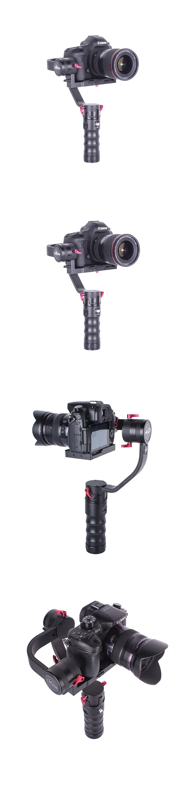 Beholder DS1 3-Axis Handhled Gimbal Stabilzier 32bit Camera Mount Support Canon 5D 6D 7D DSLR