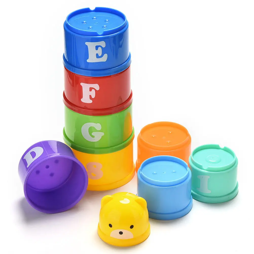 kids stacking cups