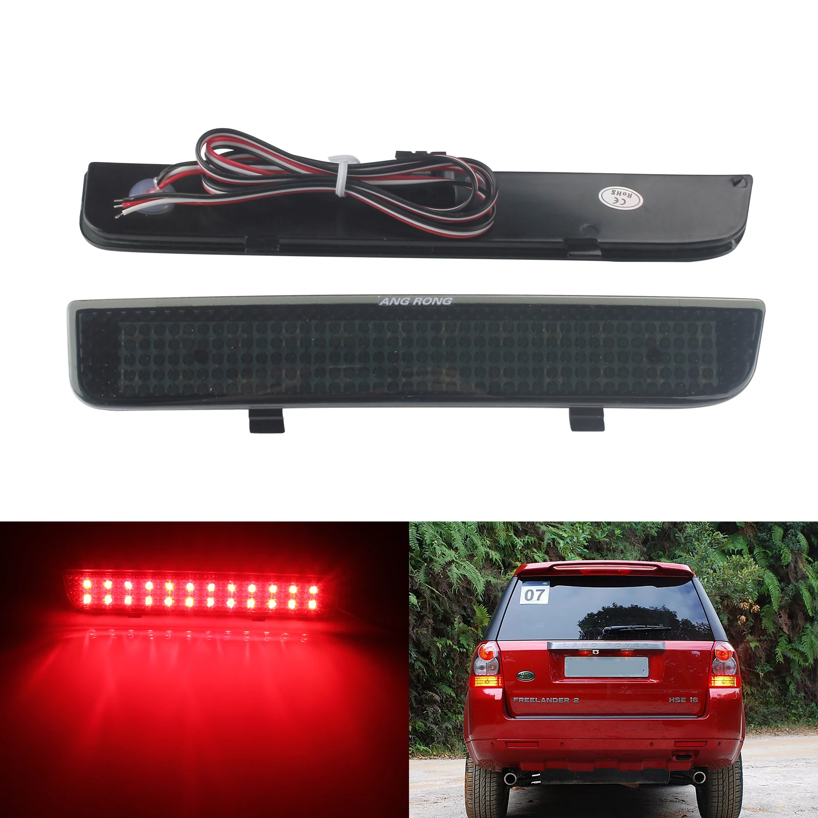ANGRONG 2x светодиодный задний бампер отражатель стоп сигналы для Land Rover Freelander 2 /