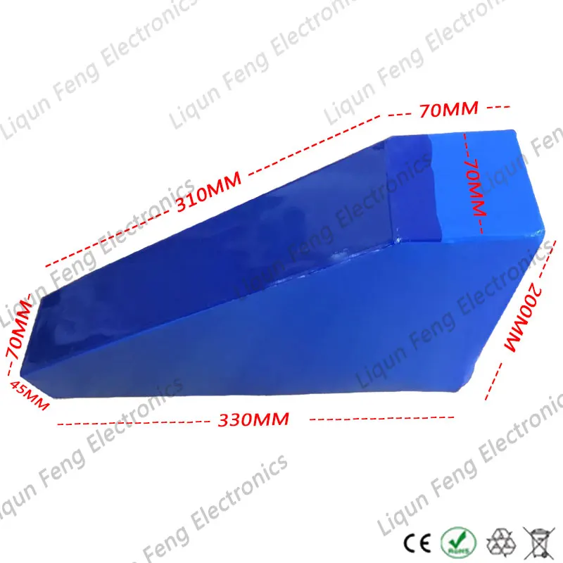 ЕС нам не налог 48V 1000W 2000 Вт литий Батарея 48V 20AH Li-Ion Батарея пакет 48V 20Ah Электрический велосипед Батарея с 50A БМС+ 2A Зарядное устройство