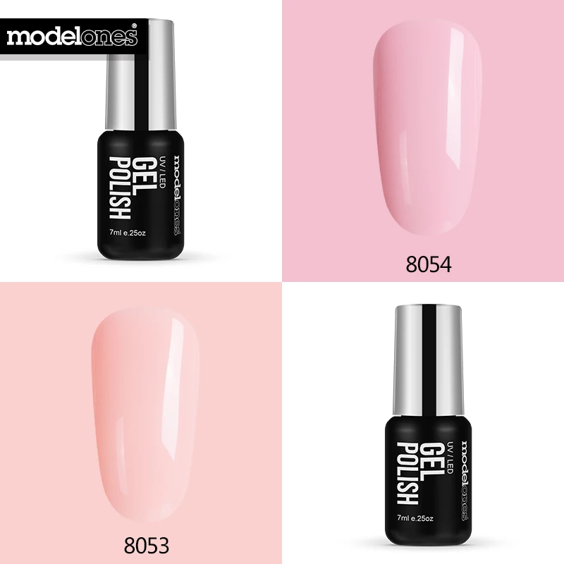Набор для ногтей Modelones 2 шт./лот розовый белый цвет УФ гель набор сделай сам дизайн