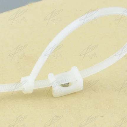 100pcs White Network Wire Nylon Plastic Self-locking Cable Zip Tie Base Holder cable ties nylon cable ties cable tie nylon zip ties cable mount holder cable tie mount