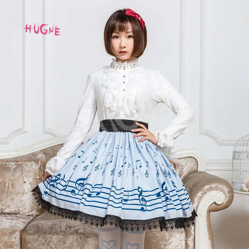 Sweet-Mori-Girl-Light-Sky-Blue-Music-Note-Printed-Short-Skirt-for-Summer(4)