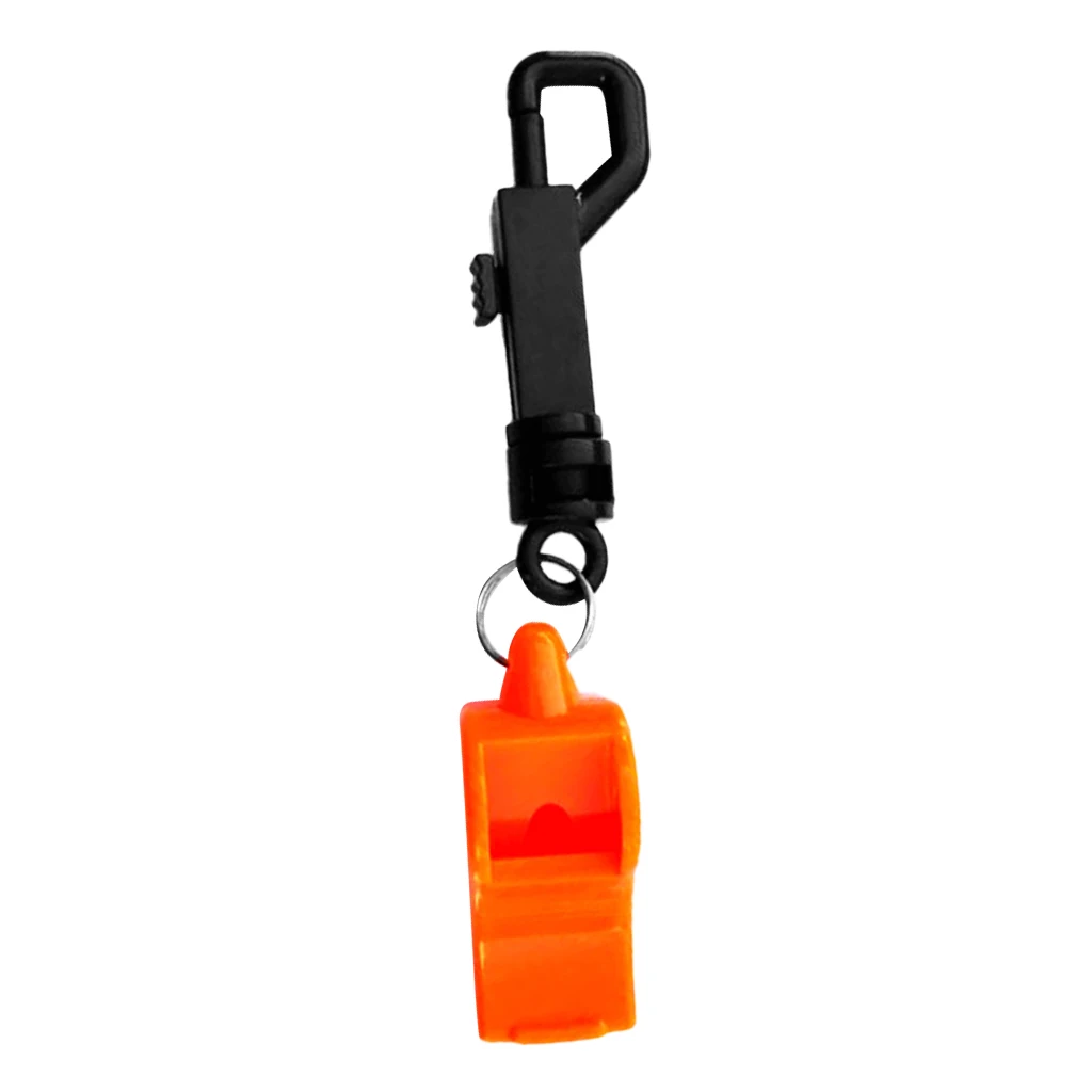 Safety Whistle with Snap Clip for Boating Kayaking Camping Hiking Hunting Scuba and Diving Emergency Survival Rescue Signaling