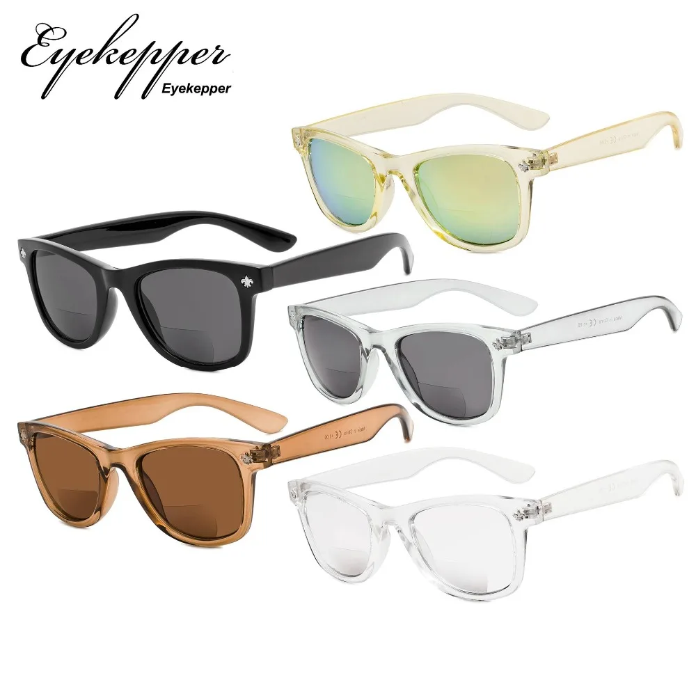 

SGS027-5Mix-PDZ Eyekepper Classic Bifocal Sunglasses for Women 5 Pack