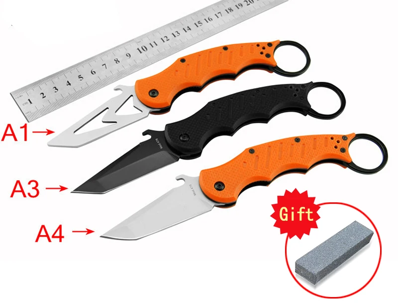 Новый karambit тренировочный подарок складной нож G10 Ручка 5cr13mov Лезвие 60 HRC кемпинг
