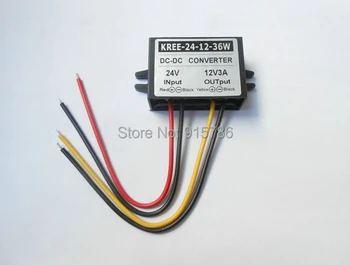 

Free shipping DC-DC 24V to 12V 3A power converter, 36W step-down module