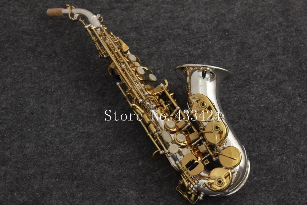 Yanagisawa High pitch Bb Soprano Bend Saxophone curved bell B Flat Saxe