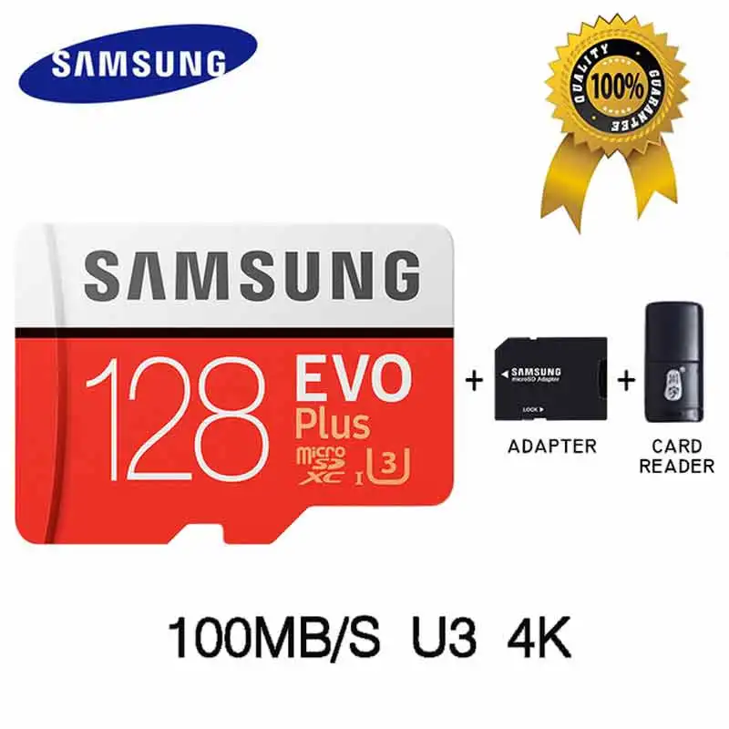 SAMSUNG Micro SD карта 32 Гб карта памяти карта Micro sd карта памяти 64 Гб 128 ГБ 256 ГБ C10 4KHD TF для мобильного телефона с SDHCSDXC - Емкость: MC128G-SD-TF