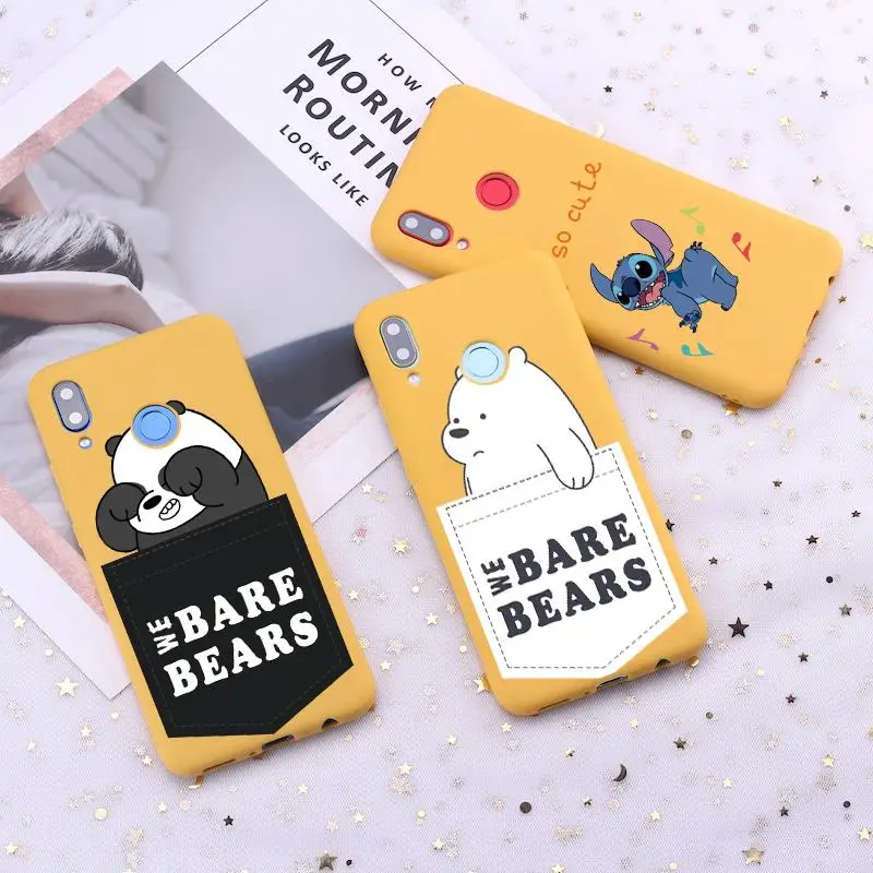 

WE Bare Bears Soft TPU Case For Xiaomi Redmi Note 4X 5 5A 5X 7 6 Pro Mi 8 9 SE K20 Pro A2 Lite A1 6X 4X 5A 6 6A Plus S2 7A Case