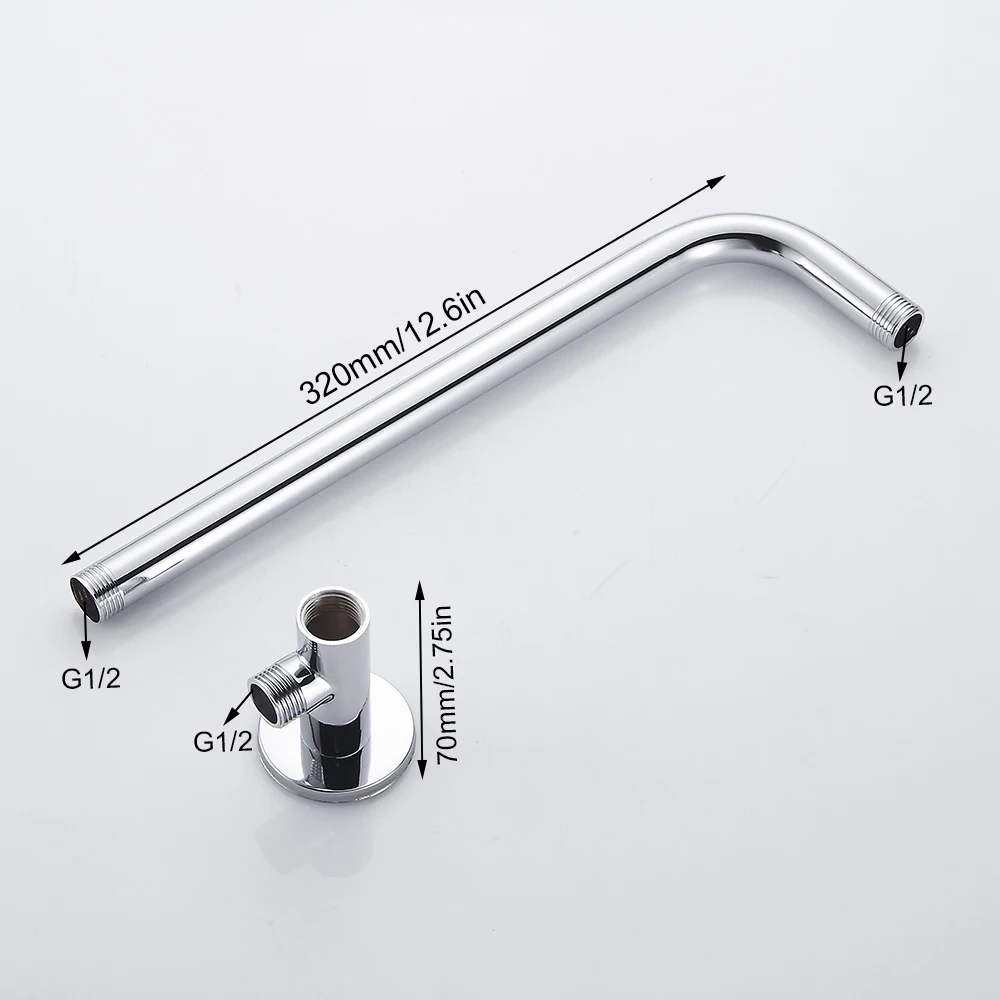 Round & Square Stainless Steel Showerhead Rainfall Shower Head Rain Shower Chrome high pressure chuveiro bath faucet ducha
