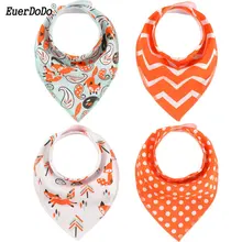Хлопок детские нагрудники 4 шт./лот нагрудник отрыжка ткани для детей шарф детей отрыжка ткань пользовательские младенцев Кормление