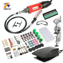 Power Tools Electric Mini Drill with 0.5-6.0mm Universal Chuck Flexible Shaft Tool Accessories for dremel drill Power Tools Electric Mini Drill with 0.5-6.0mm Universal Chuck Flexible Shaft Tool Accessories for dremel drill