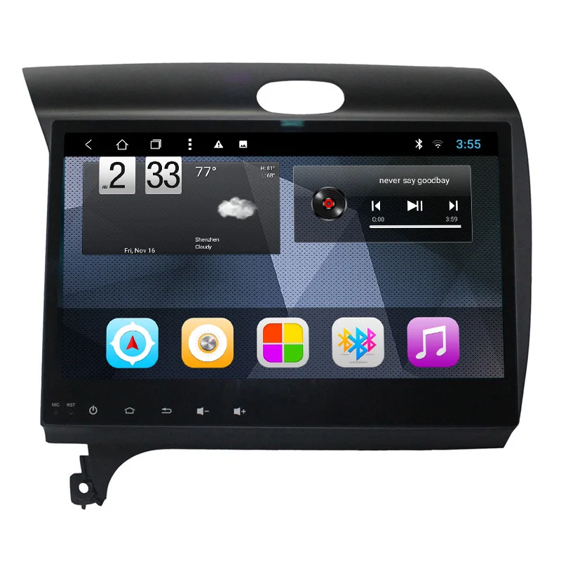 NaviTopia 9 дюймов Восьмиядерный Android 8 1 автомобильный dvd-плеер для KIA K3 2013 2014 2015 2016