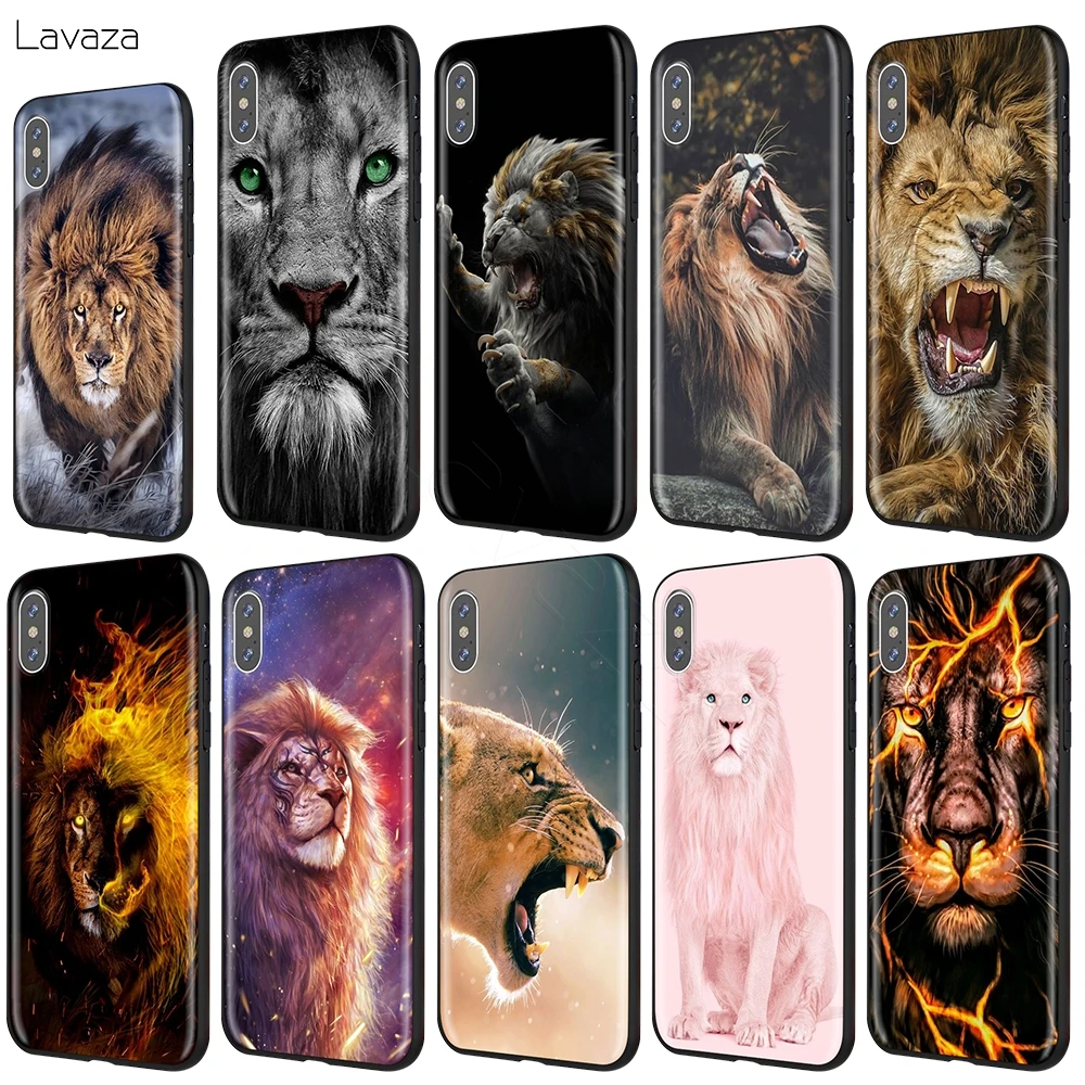 Чехол Lavaza с животными и львом для iPhone 12 mini 11 Pro XS Max XR X 8 7 6 6S Plus 5 5s se|Бамперы| |