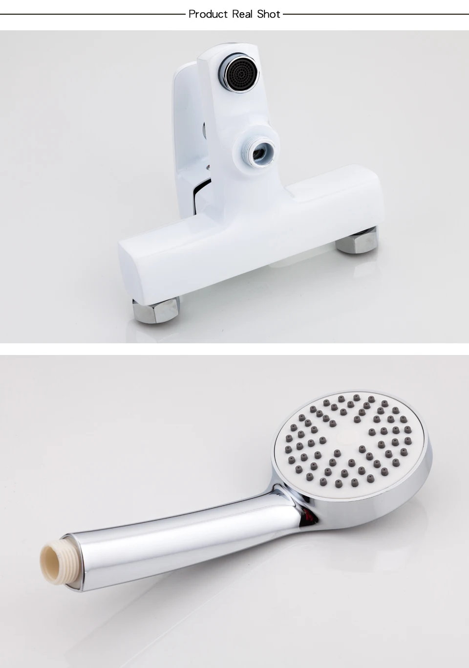 White bathroom sink faucet 10