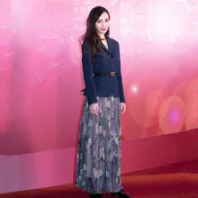 Летние женские брендовые длинные юбки с принтом модная Роскошная плиссированная юбка с высокой талией Элегантная винтажная праздничная одежда Vestido