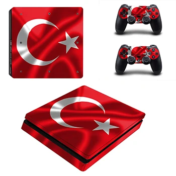 Style05 Homereally PS4 Slim кожи Турция флаг Дизайн ПВХ Стикеры чехол для Sony PlayStation 4 Slim консоли и контроллера PS4 аксессуар - Цвет: Style05