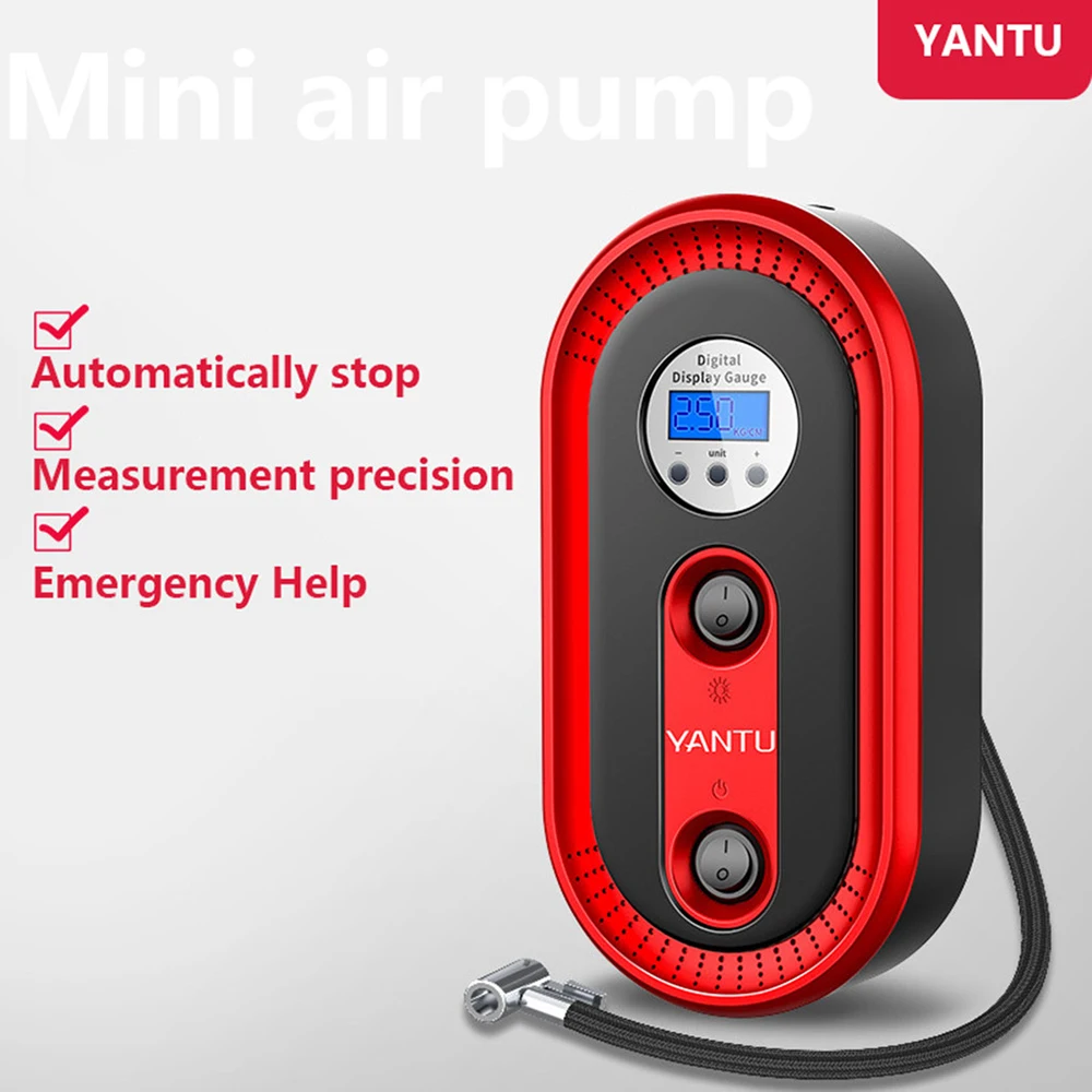 Digital Tire Inflator With Pressure Gauge 12V Car Portable Air Compressor Pump 150PSI Air Compressor for Car Motorcycle Bicycle Digital Tire Inflator With Pressure Gauge 12V Car Portable Air Compressor Pump 150PSI Air Compressor for Car Motorcycle Bicycle