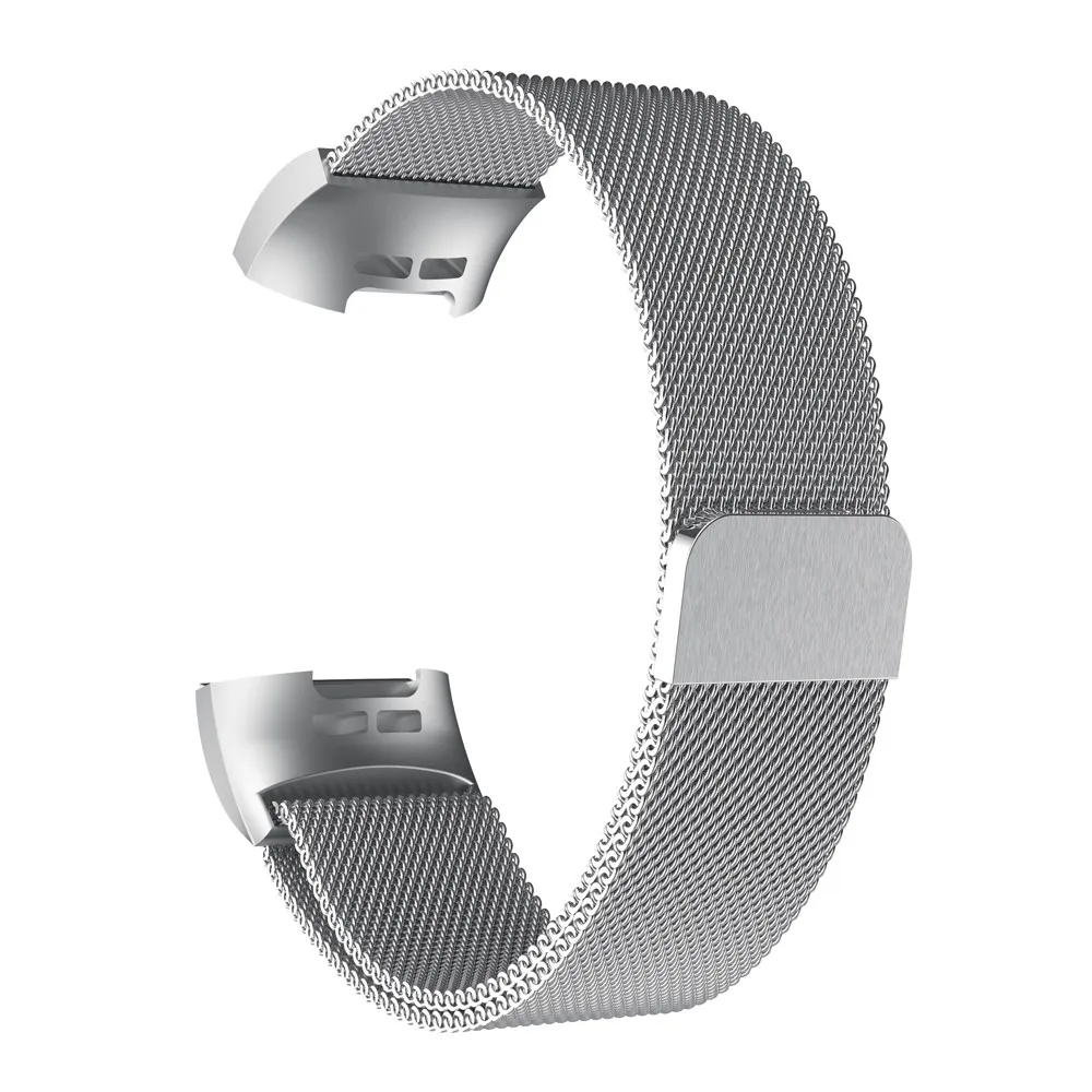 Silver CARPRIE наручные часы из нержавеющей стали ремешок браслет для Fitbit Charge 3 td0928 Прямая поставка - Цвет: Silver
