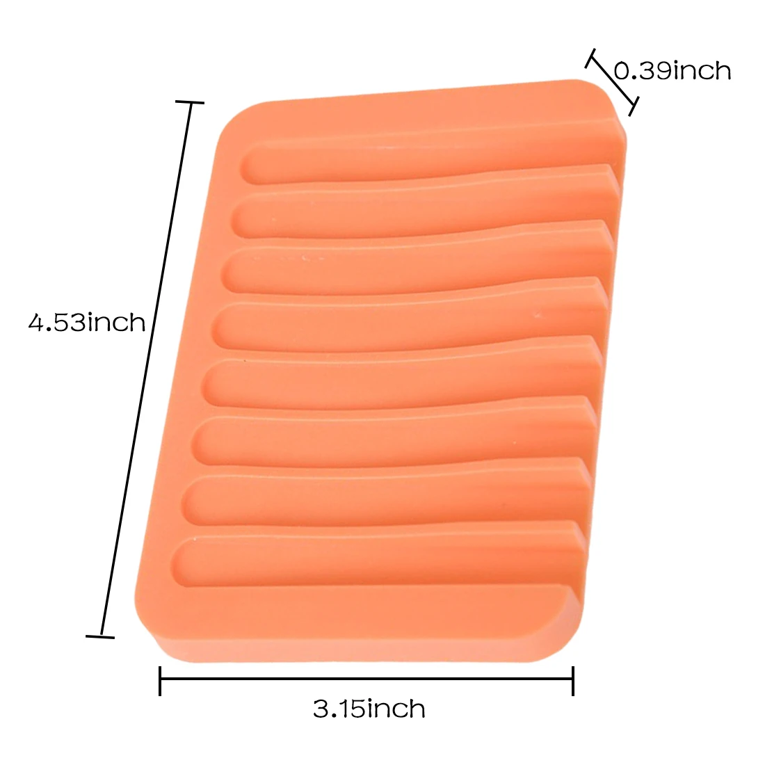 Силиконовая Гибкая Мыльница 1 шт., аксессуары для ванной комнаты, держатель для мыла для хранения, лоток для слива, креативные инструменты для ванной - Цвет: Оранжевый