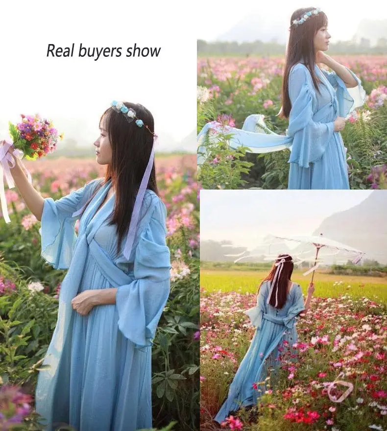 YOSIMI 2018 Summer Long Woman Dress Party High Quality Maxi Elegant Cotton And Linen Fairy Long Dress For Travel V-neck Loose