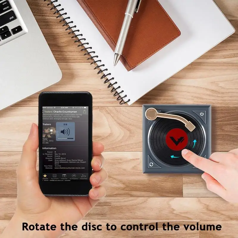 Ретро-фонограф форма беспроводной Bluetooth динамик для MP3 музыкальный плеер Поддержка FM радио TF карта USB диск Громкая Связь Динамик