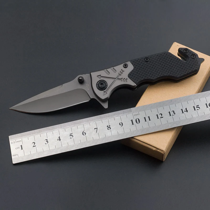 

DUAN FA Folding knife tactics survival knife hunting camping knife 5CR13MOV high hardness folding knife hardness degree 57HRC