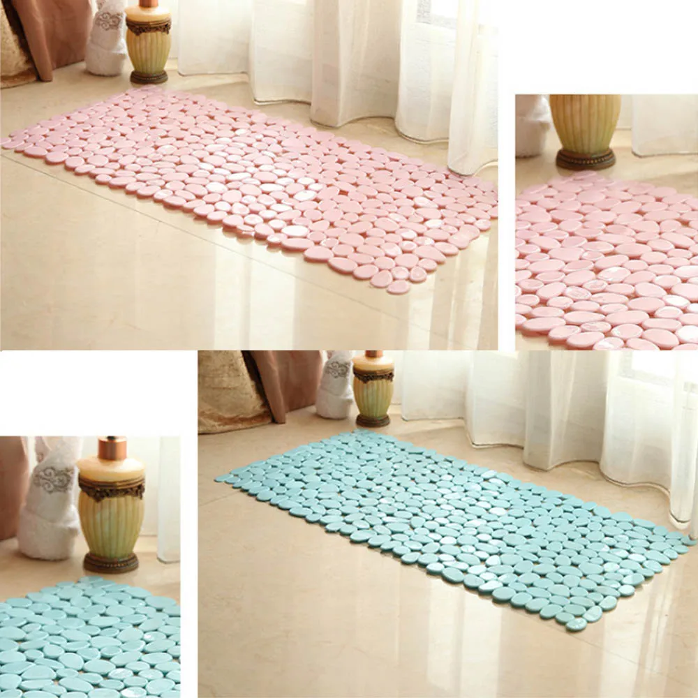 Suction Cup Waterproof PVC Multi Colored Mats with New Bathroom Supplies Cobblestone Anti Slip